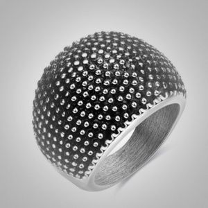 Designer Inspired Domed Bubble Ring in Stainless S